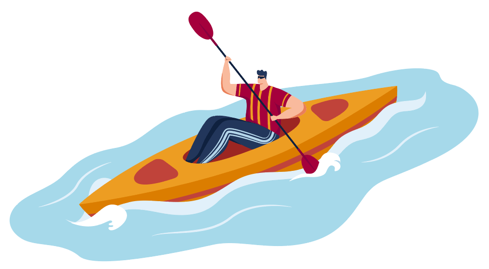 grafica de kayak