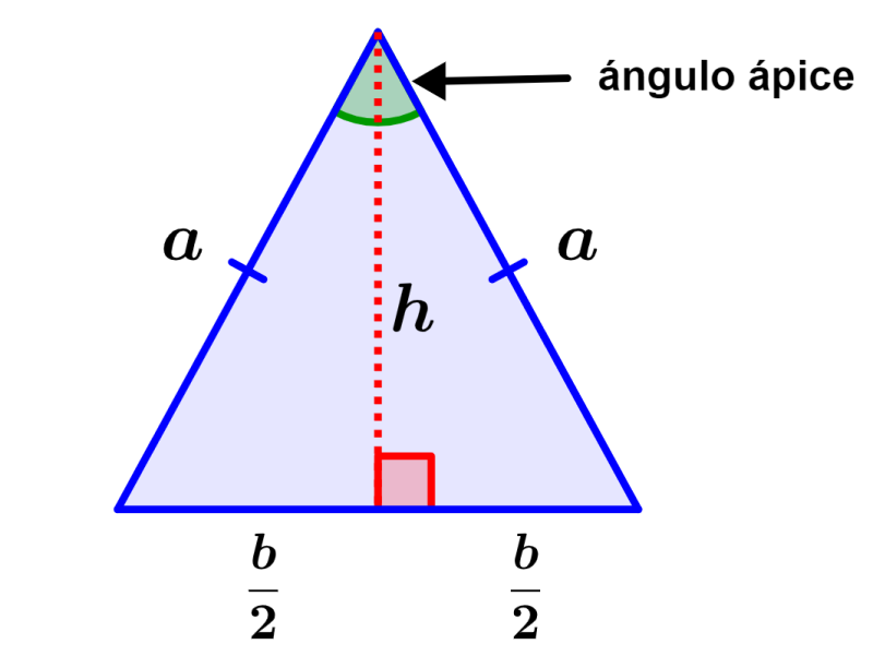 características de los triángulos isósceles acutángulos