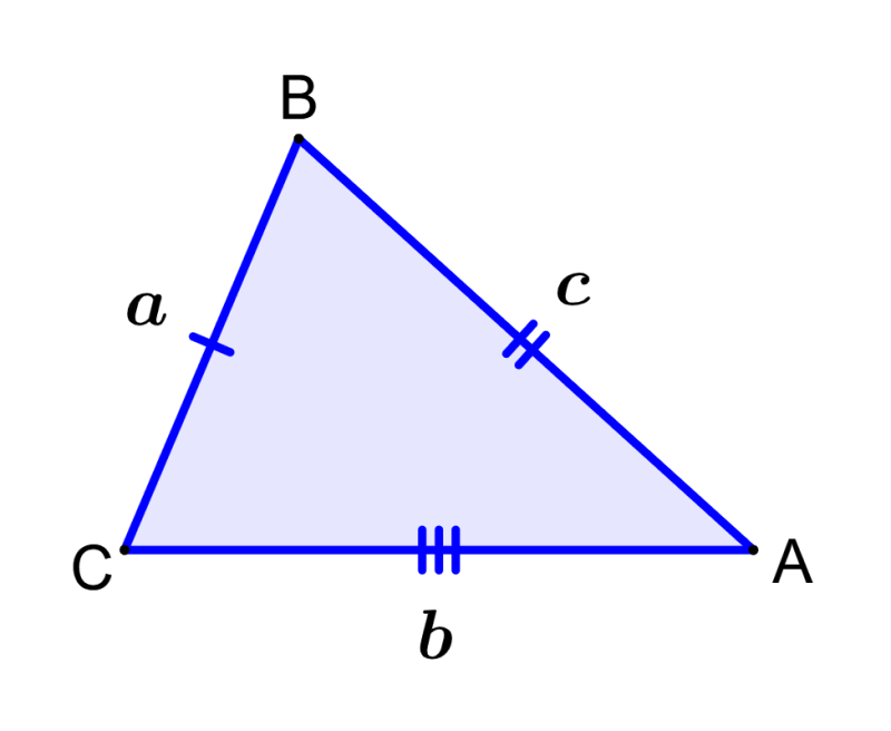 cómo es el triángulo escaleno