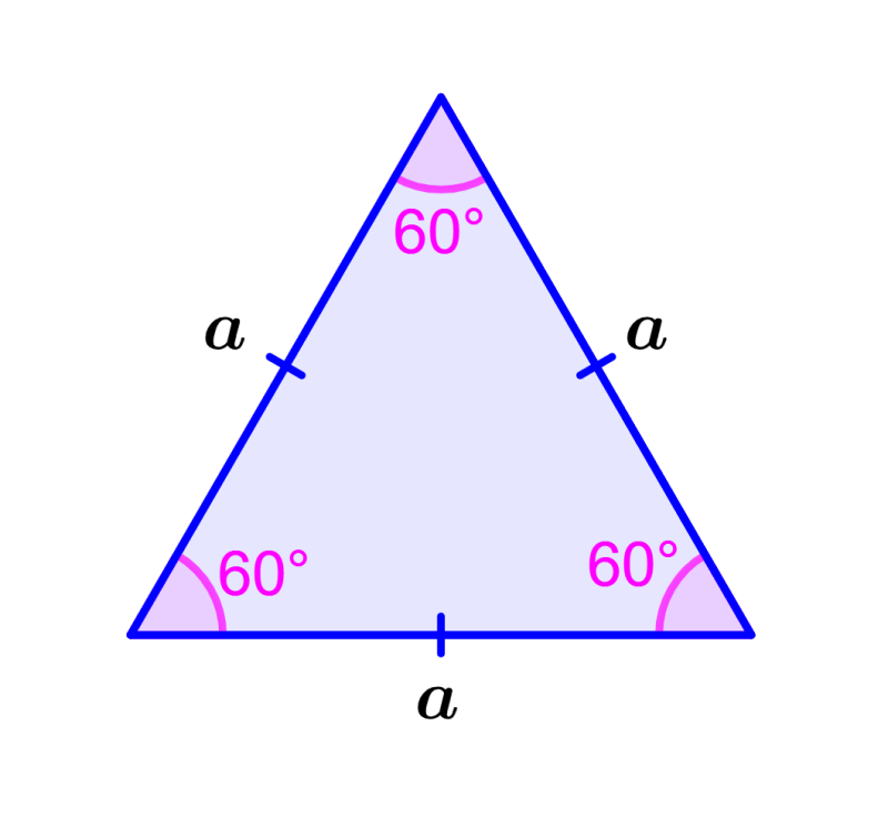 ¿Cómo es un triángulo equilátero?