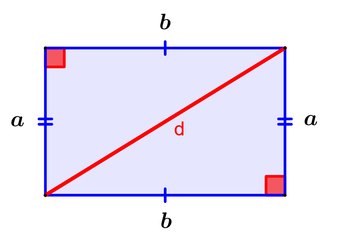 diagonal de un rectangulo