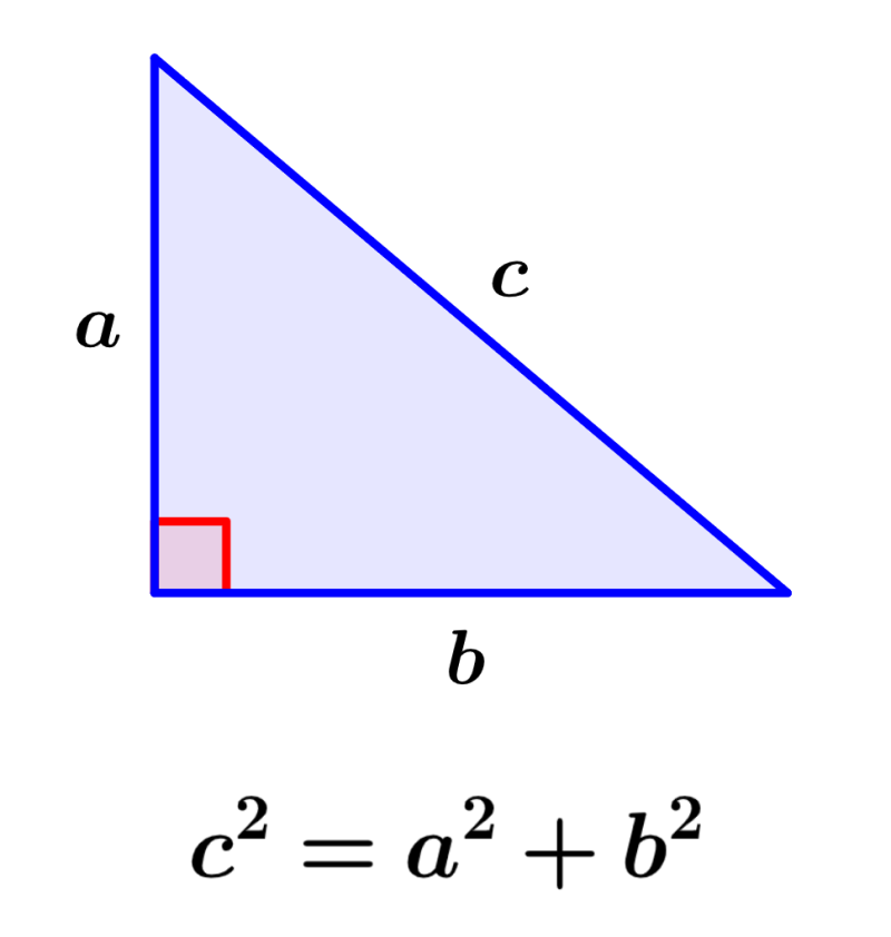 fórmula para calcular la hipotenusa de un triángulo rectángulo