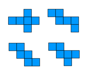redes geométricas de un cubo