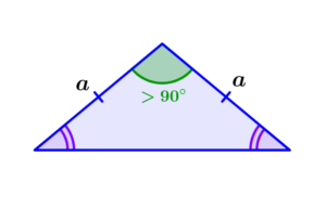 triángulo isósceles obtusángulo