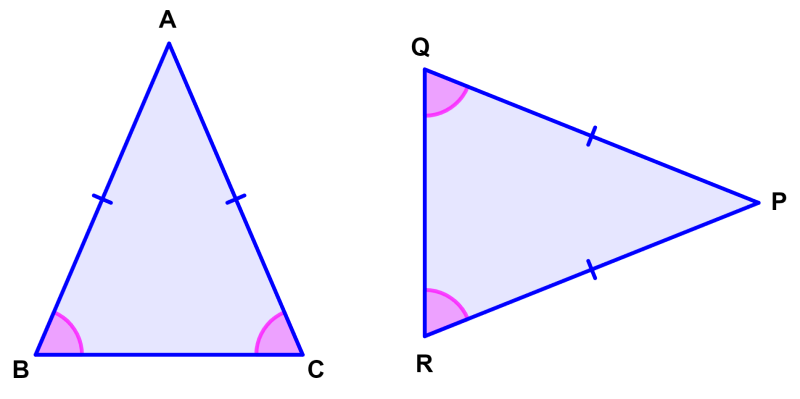 triángulo isósceles