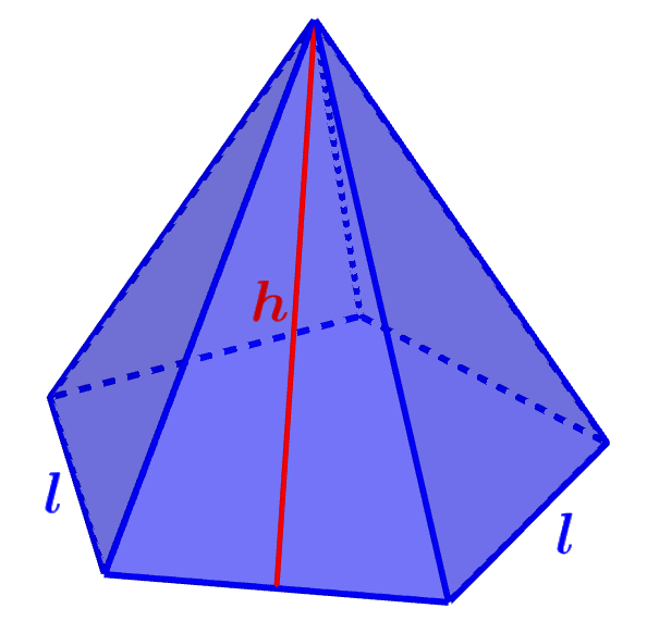 dimensiones de piramide pentagonal