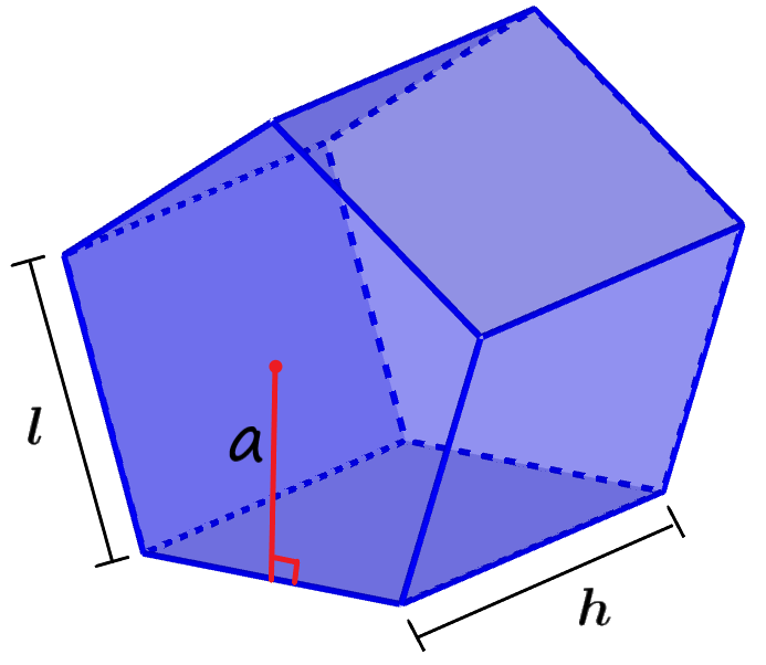 dimensiones de un prisma pentagonal