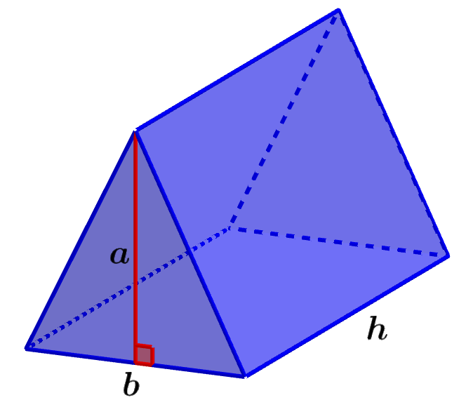 dimensiones de un prisma triangular
