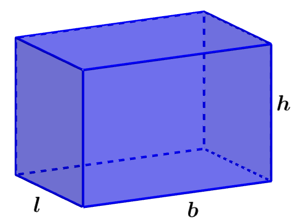 prisma rectangular con sus dimensiones