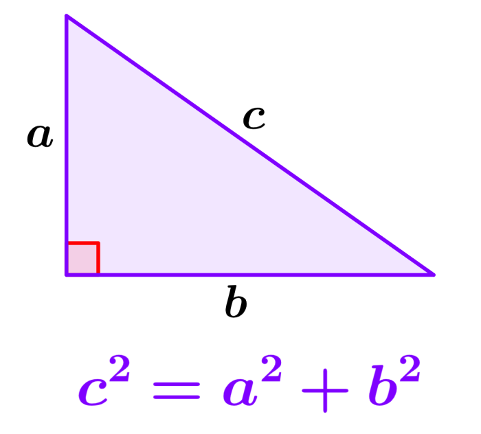 cómo aplicar el teorema de pitágoras