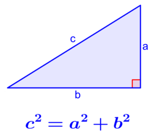 teorema de pitagoras en un triangulo rectángulo