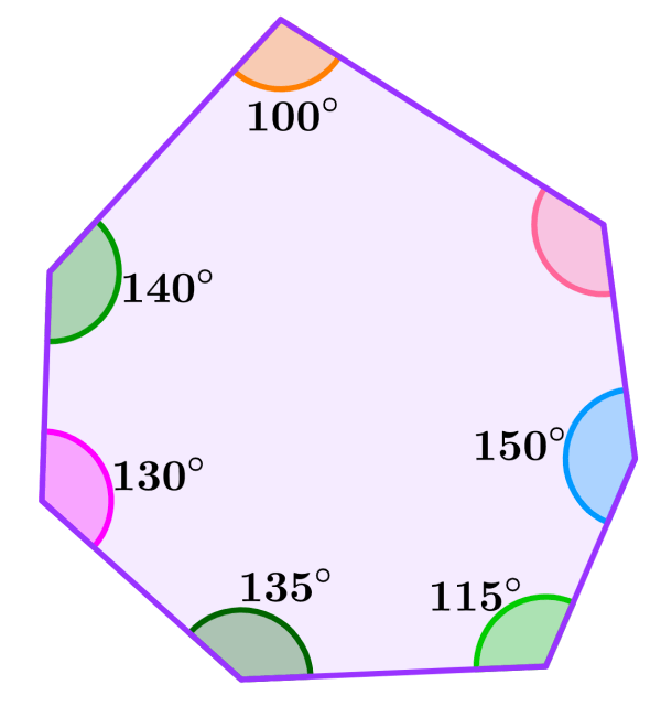 ejemplo 1 de ángulos internos de un heptágono