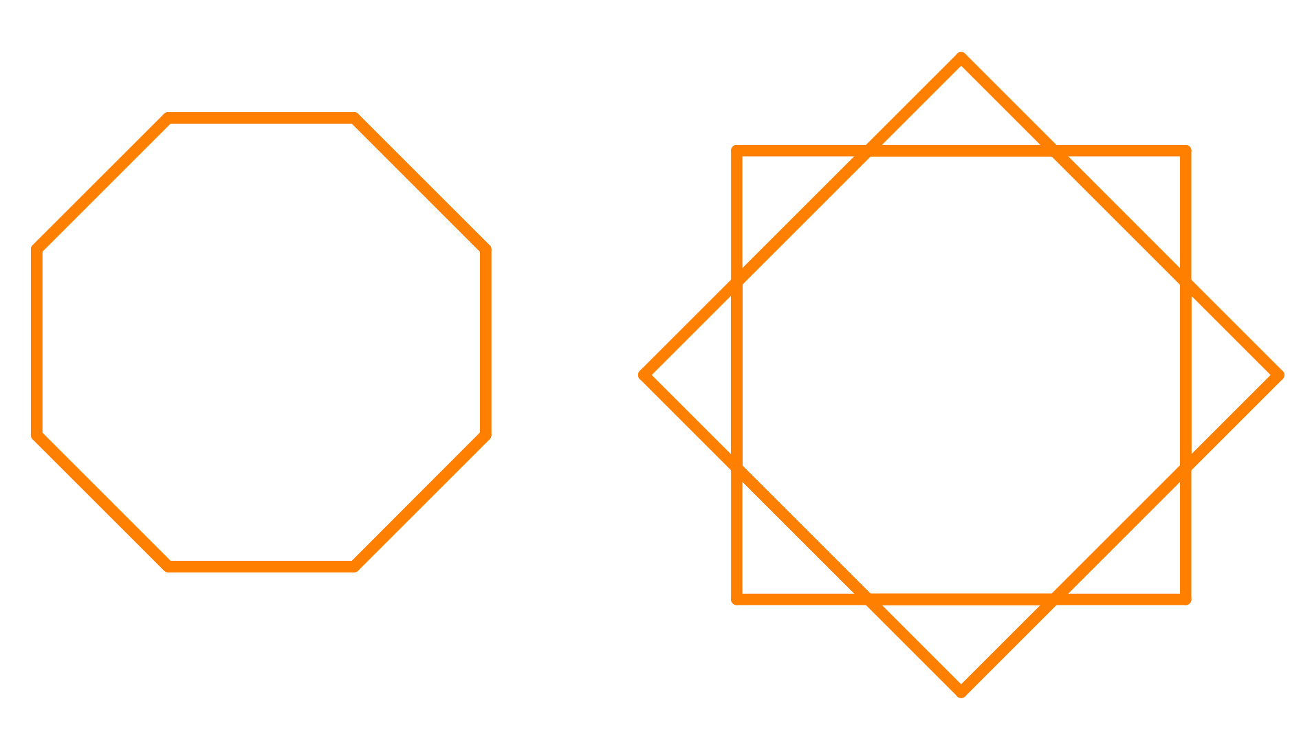 diagramas polígonos estrellados 13 octágono