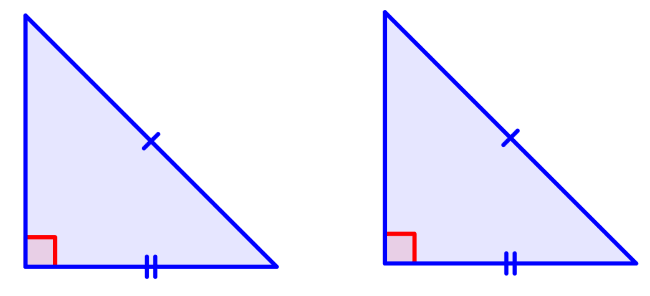 triángulos congruentes por criterio hipotenusa-cateto