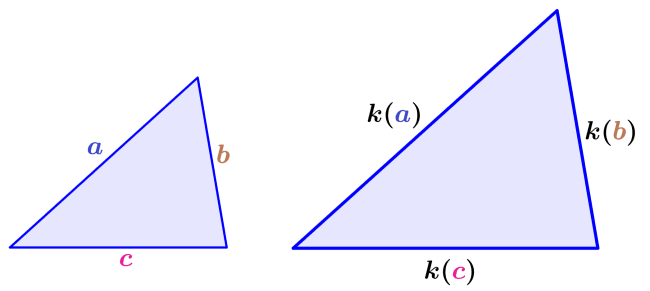triángulos semejantes por criterio de lados proporcionales
