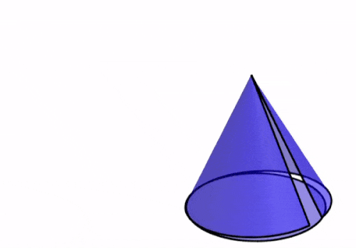 red geometrica de un cono