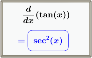 Derivada de tangente tan(x)