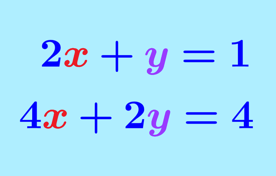 Sistemas de ecuaciones sin solución, con infinitas soluciones