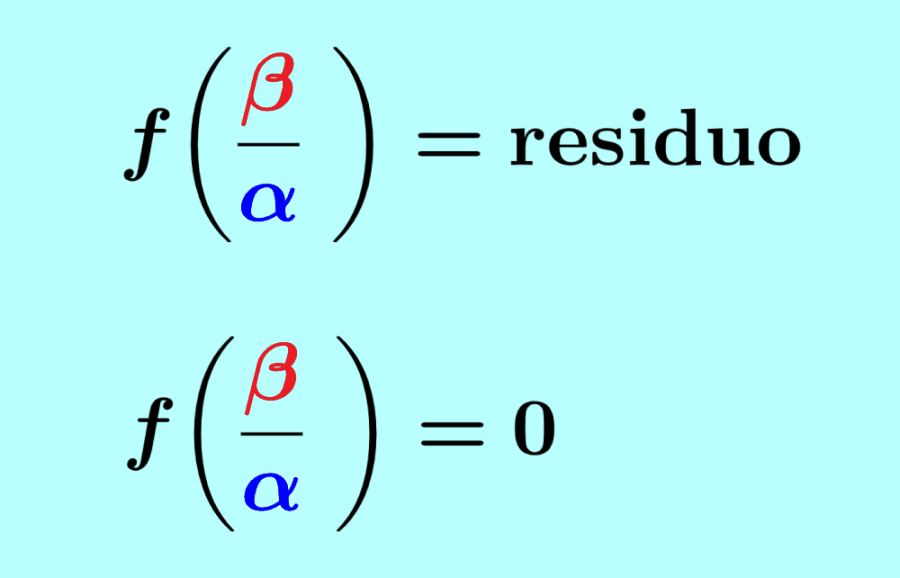 Fórmula de los teoremas del residuo y del factor