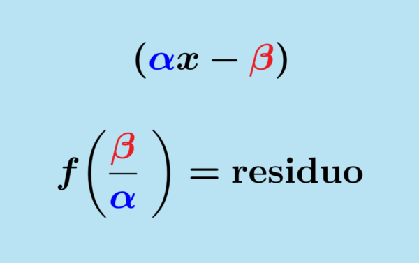 Fórmula del teorema del residuo