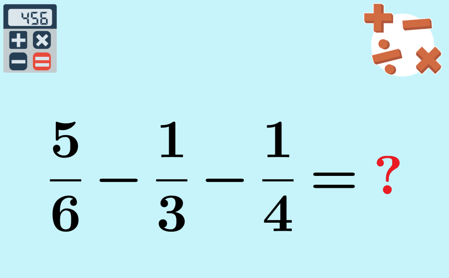 Restar fracciones con diferentes denominadores (heterogéneos)
