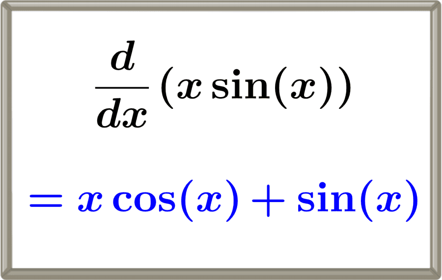 Derivada de x sin(x) – Fórmula, Demostración y Gráficas