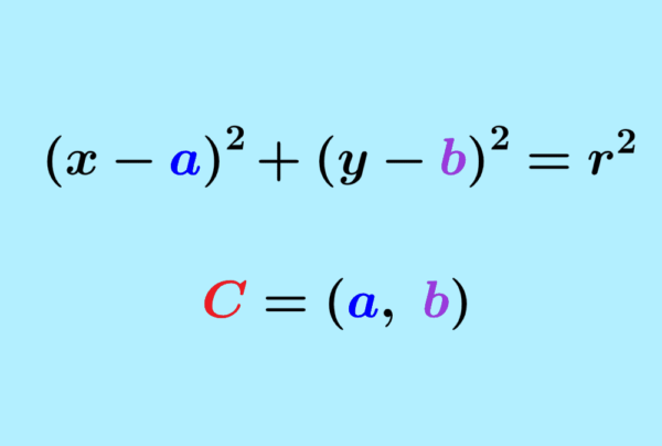 Fórmula del centro de un círculo