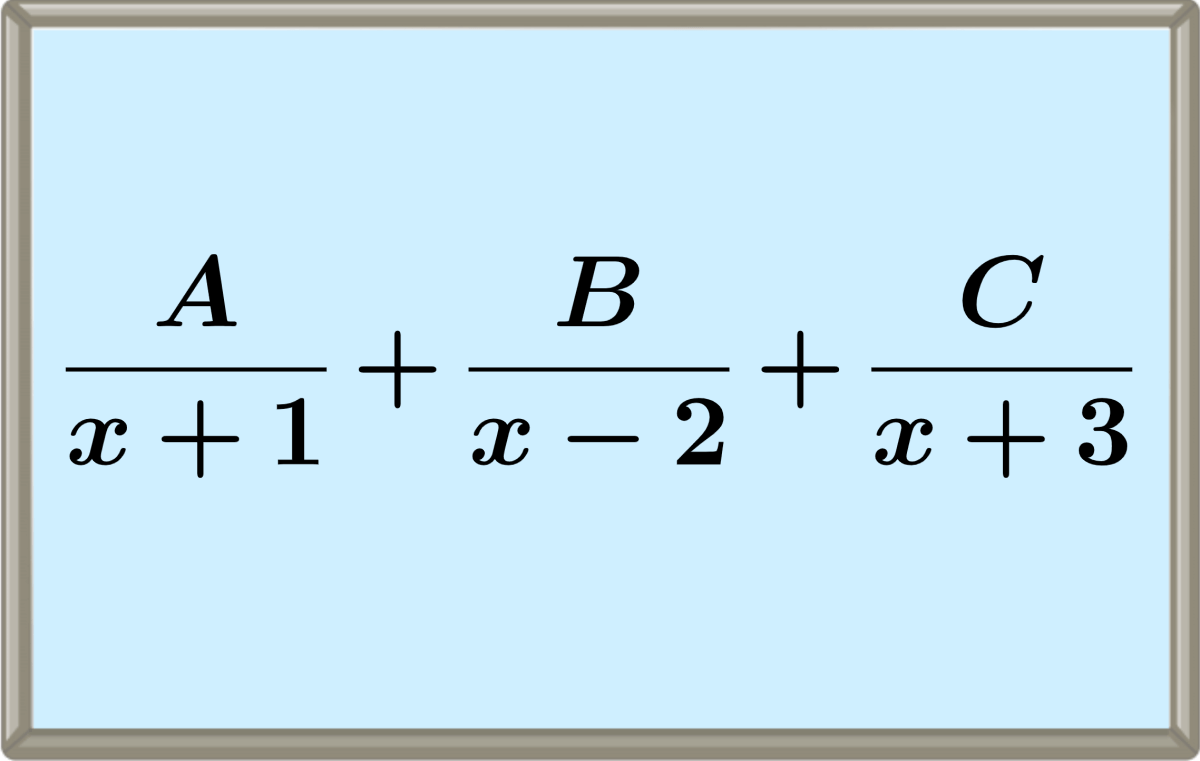 Ejemplo de fracciones parciales