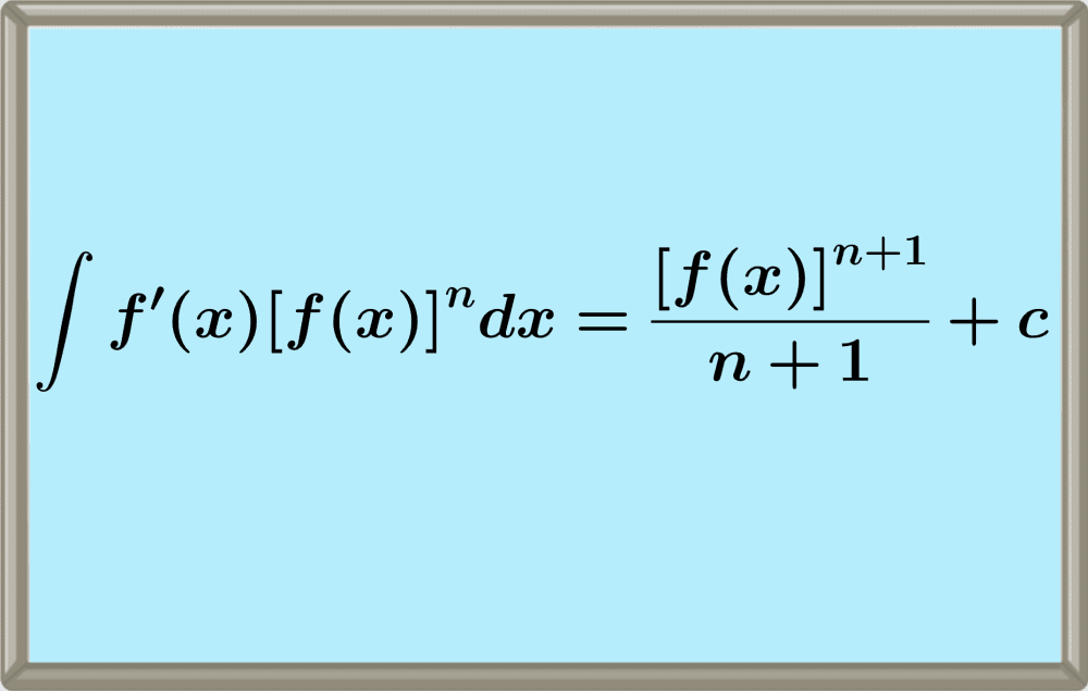 Fórmula de la regla de la cadena de integrales