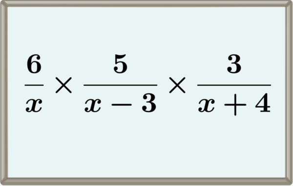 Multiplicación de fracciones algebraicas