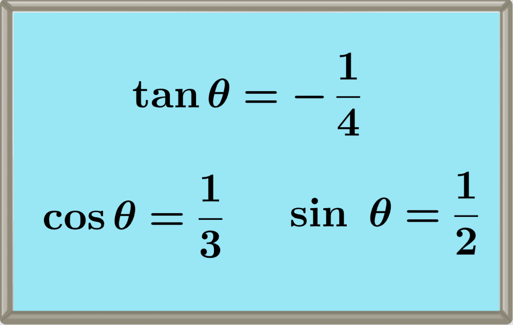 Ejemplos de ecuaciones trigonométricas