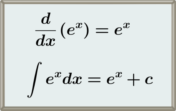 Fórmulas de derivadas e integrales de funcion exponencial